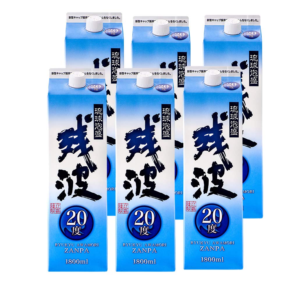 Amazon.co.jp: 泡盛残波20度 紙パック1800ml×6本 (お得なケース